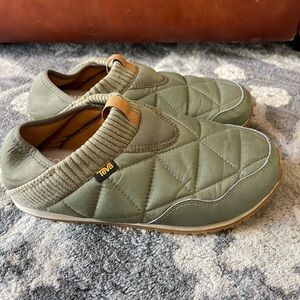 Teva Olive Green Quilted Re-ember Slip-On Shoes